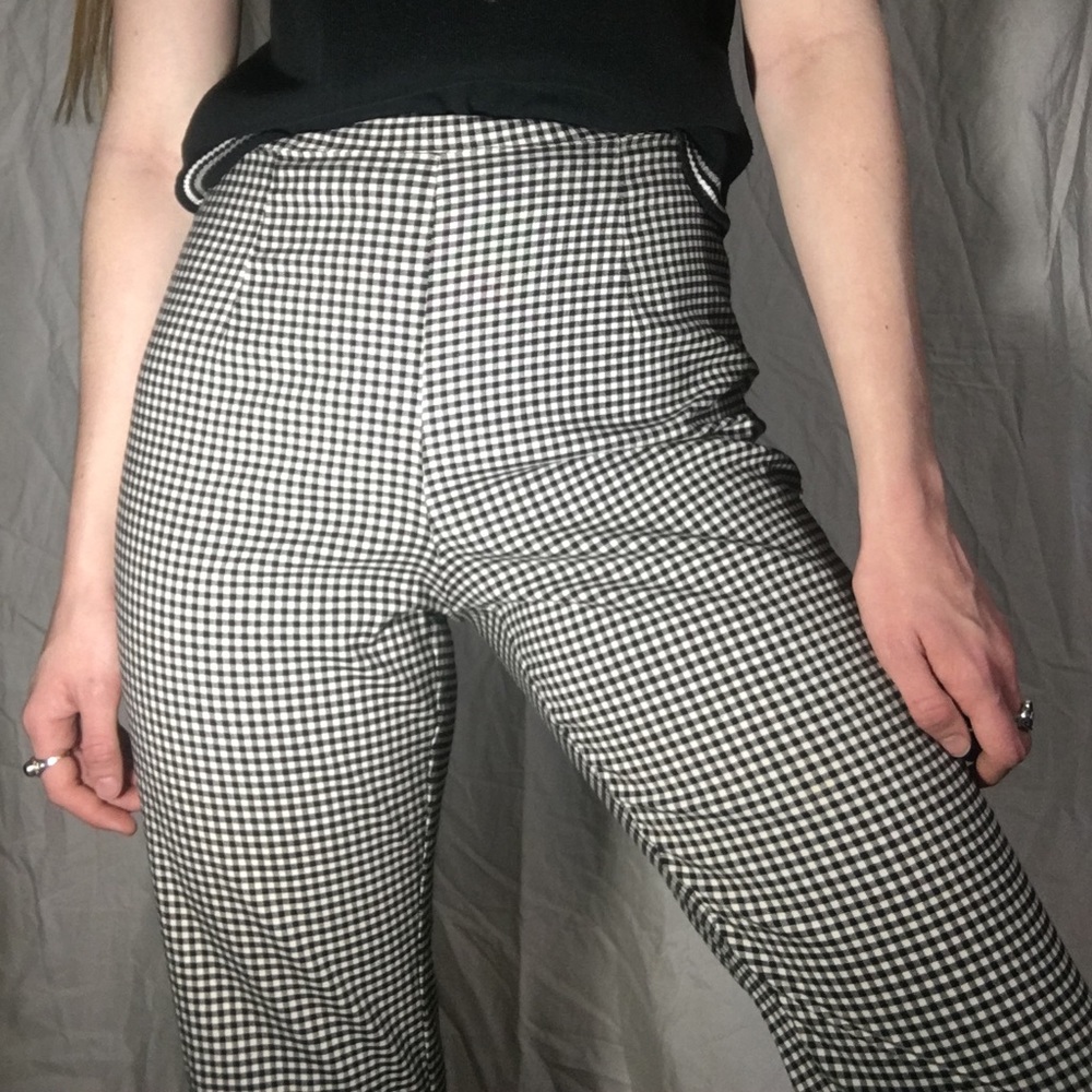 🏁CHECKERED HIGHWAISTED PANTS🏁